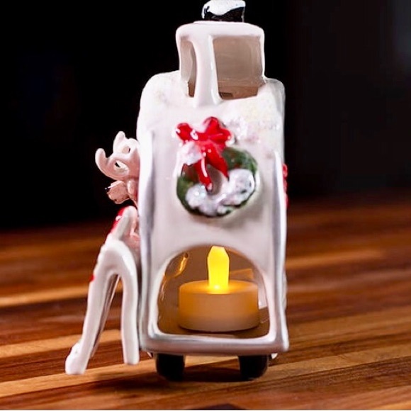 NEW BLUE SKY CLAYWORKS PRANCER TEA-LIGHT CANDLE HOLDER & RAINBOW TREE 🦌🎄✨ - Picture 13 of 16